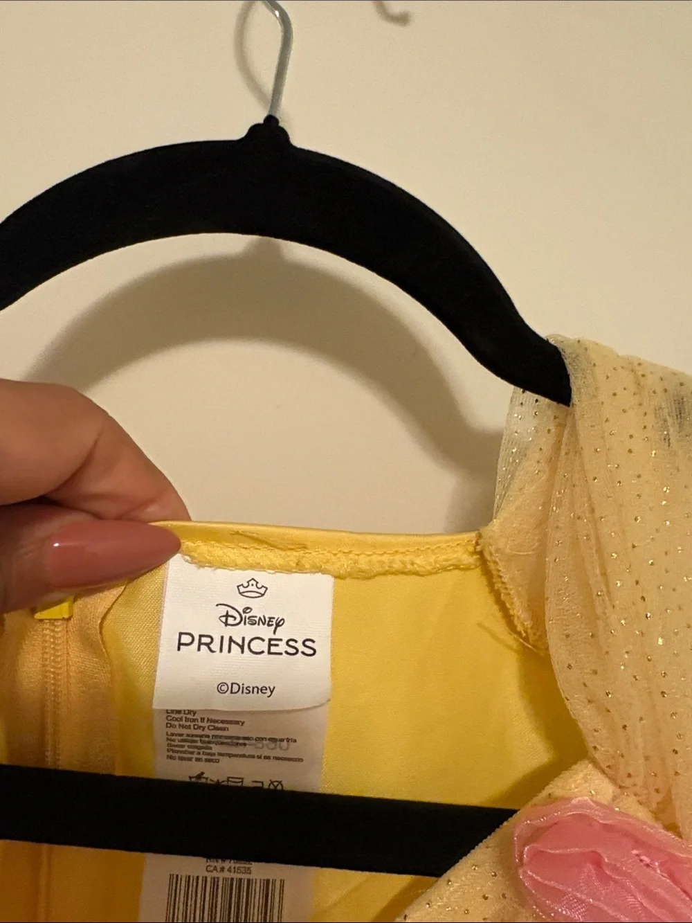Disney   Yellow Princess Belle  Dress with Pink Accents The Beauty and The Beast